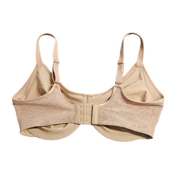 Le Mystere Underwire Lace Bra, Beige, Large Cup, Size 36G - Picture 3 of 6